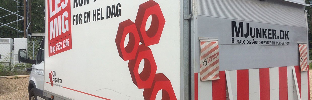 Dekoration af lastblier